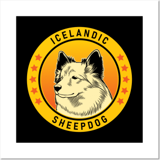 Icelandic Sheepdog Portrait Posters and Art